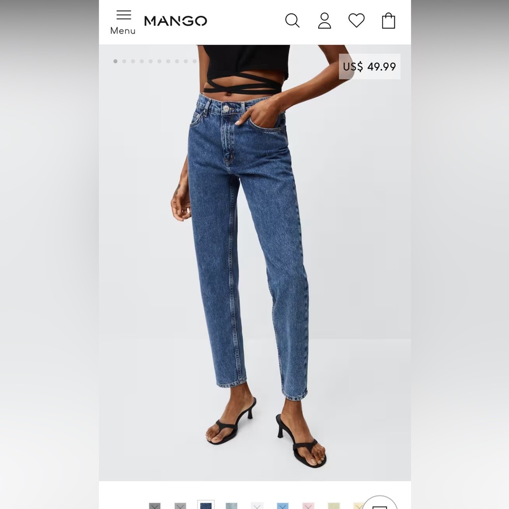 Mango mom high-waist jeans